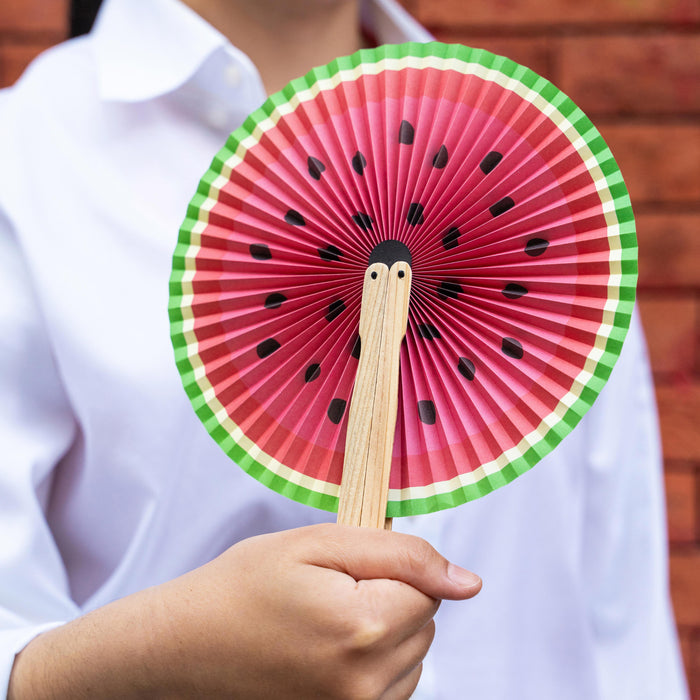 Kikkerland | Fruity & Sweet Paper Fans 25pcs 5 Assorted