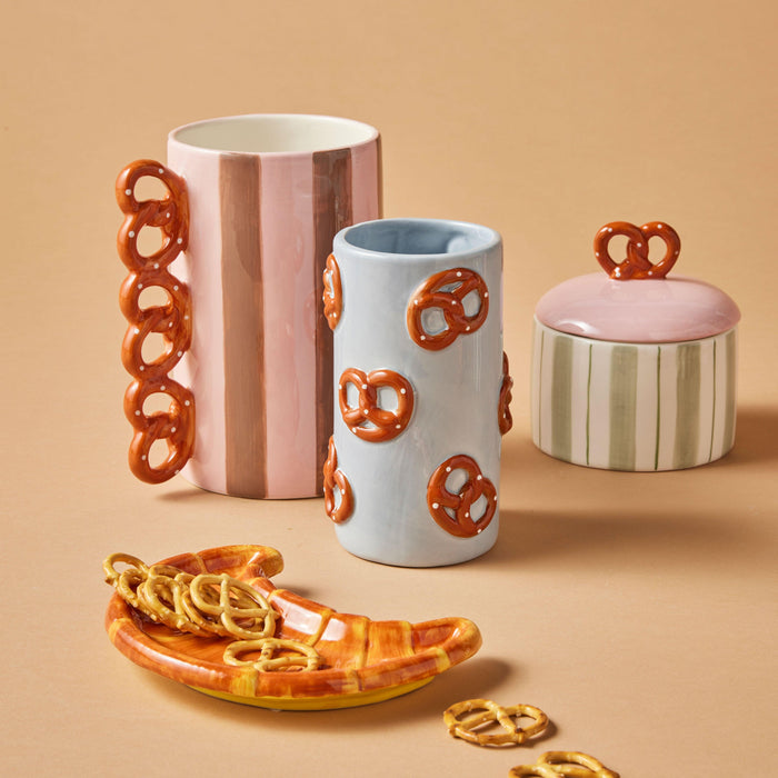Emporium | Hand-Painted Multi-Coloured Croissant Plate Decorative Trinket Display Homing Instincts