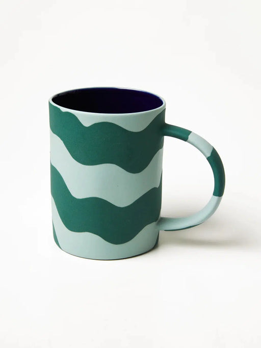 Jones & Co | Happy Mug Green Wave-Jones & Co-Homing Instincts