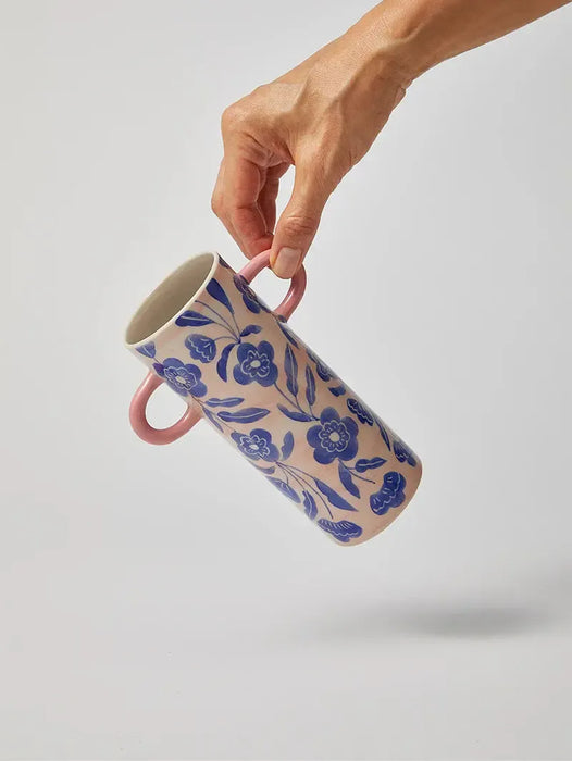 Jones & Co | Griffe Blue Floral Bud Vase-Jones & Co-Homing Instincts