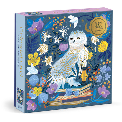 Galison | Celestial Owl Foil Puzzle 500pcs Multi Homing Instincts