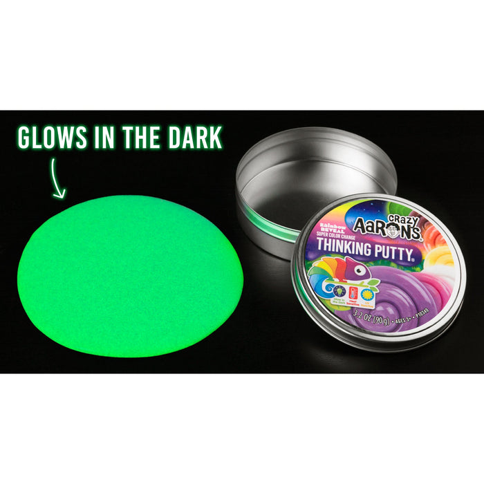 Crazy Aaron's | Rainbow Reveal Thinking Putty Color Shifting
