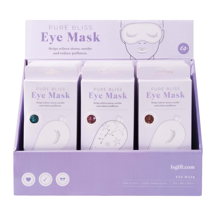 isGift | Bliss Eye Mask CDU 18pcs 3 Assorted