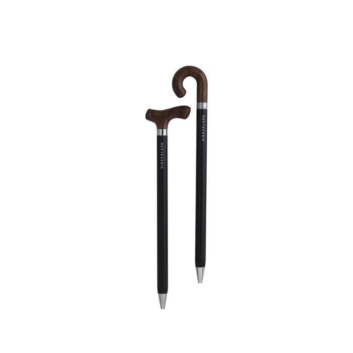 Kikkerland | Old And Wise Pen Set 2pcs Black & Brown