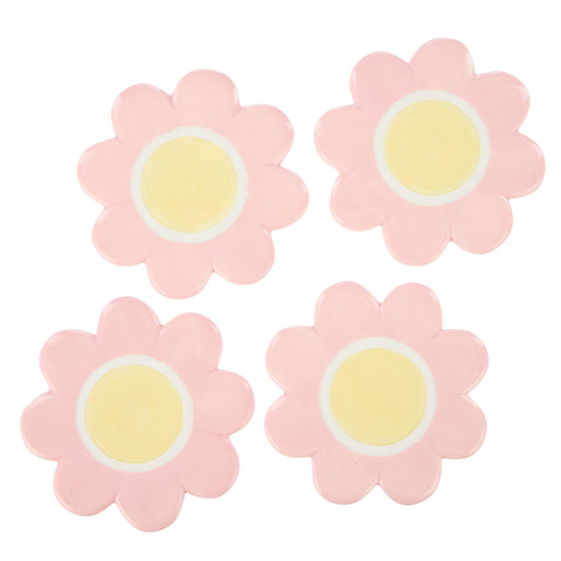 Emporium | Posey Flower Coasters 4pcs Set Pink