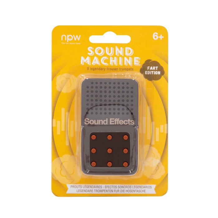 NPW | Fart Fanfare Sound Machine Brown Portable 9‑Sound Gag Device