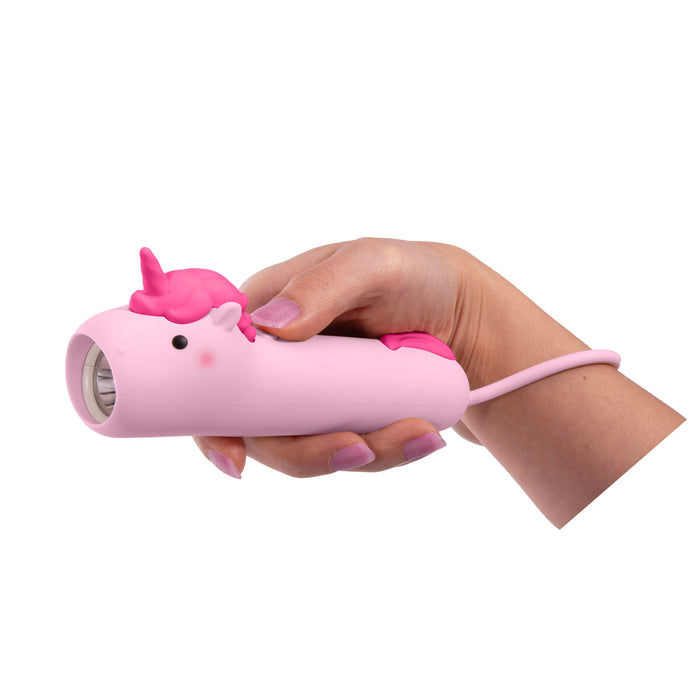 Discovery Zone | Unicorn Pink Rechargeable USB-C Kids Torch Homing Instincts
