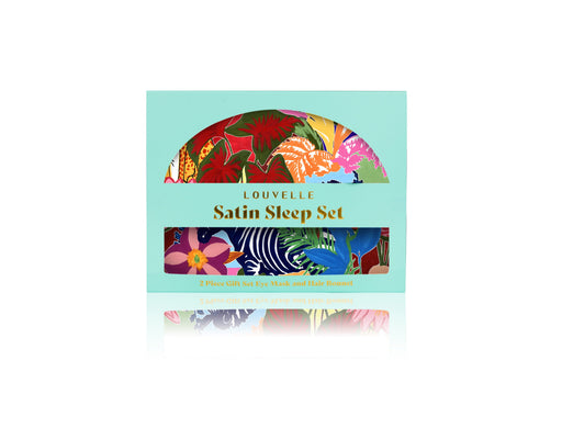 Louvelle | Satin Sleep Set Jungle Print