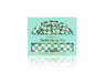 Louvelle | Satin Sleep Set Green Check Eye Mask Bonnet