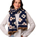 Tiger Tree | Navy Autumn Flower Scarf Homing Instincts 