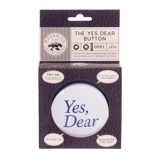 Maverick | Yes Dear Button 10 Pre‑Recorded Sayings Blue