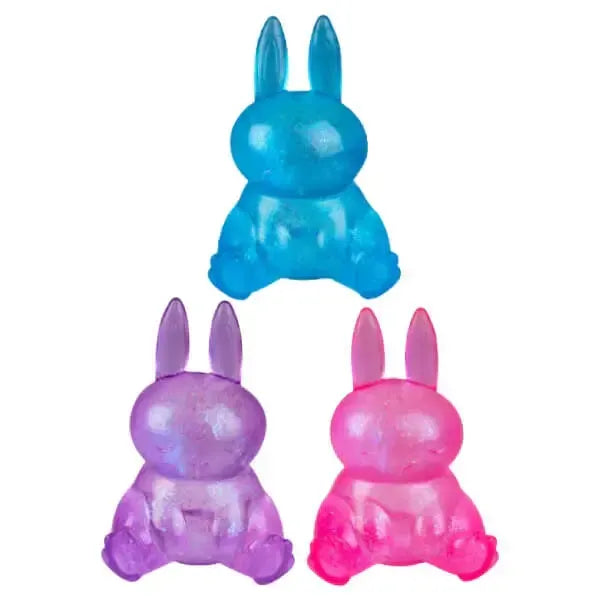 Smooshos | Super Squeeze Glow-in-the-Dark Neon Rabbit Squishy Toy Homing Insticts