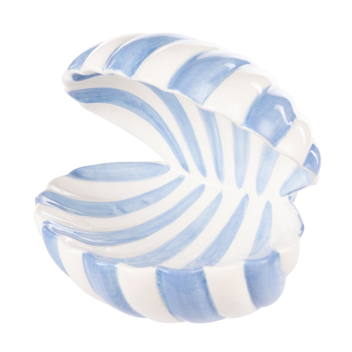 Emporium | Zona Clam Dish White & Blue