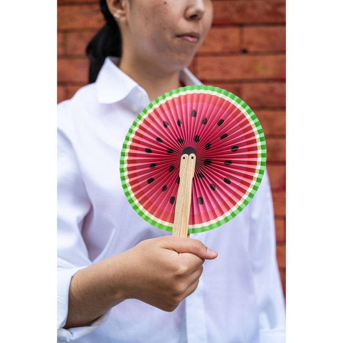 Kikkerland | Fruity & Sweet Paper Fans 25pcs 5 Assorted