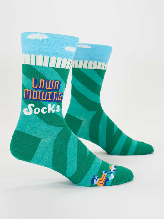 Blue Q | Lawn Mowing Socks M-Crew Men's Size 7-12