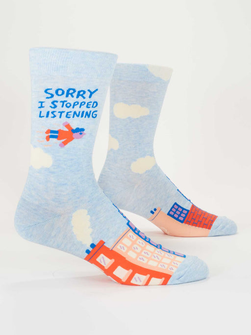Blue Q | Light Blue M-Crew Socks Men’s Size 7‑12