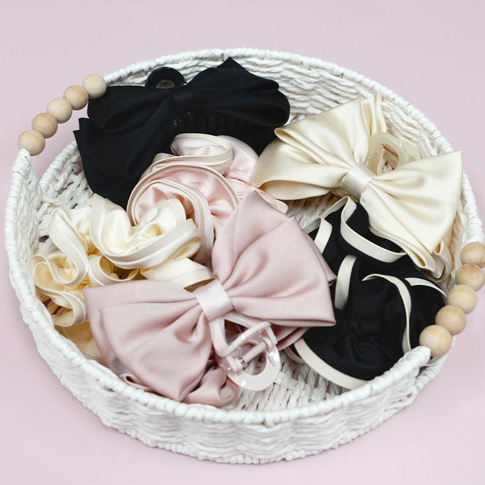 Annabel Trends | Tamed Double Layer Hair Scrunchie Black