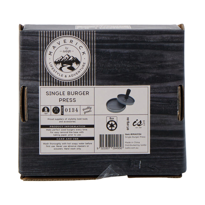 Maverick | Single Burger Press Grey Black