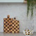 Davis & Waddell | Hudson Acacia Wood Checkerboard Serving Board Natural