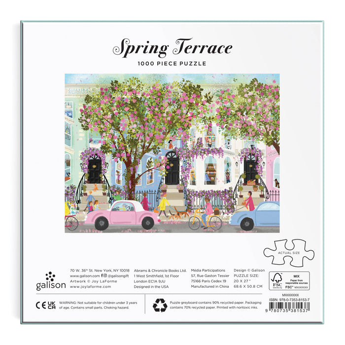 Galison | Joy Laforme Spring Terrace 1000pc Puzzle Multi-Coloured
