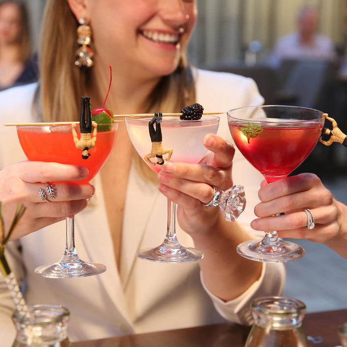 NPW | Ladies Night Drink Markers Set 4pcs Multi-Coloured