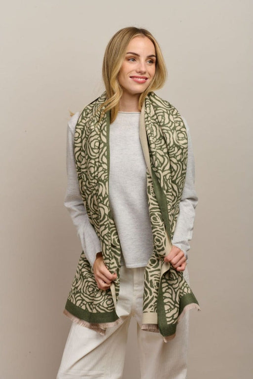 Tiger Tree | Green Wild Rose Scarf Homing Instincts