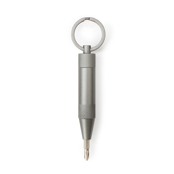 Kikkerland | Screw It! Mini Keychain Screwdriver Silver