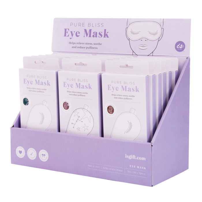 isGift | Bliss Eye Mask CDU 18pcs 3 Assorted