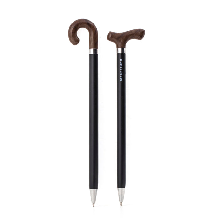 Kikkerland | Old And Wise Pen Set 2pcs Black & Brown