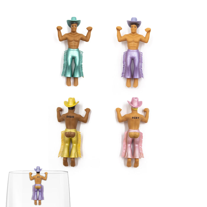 NPW | Disco Cowboy Drink Markers 4pcs Set Multi-Coloured