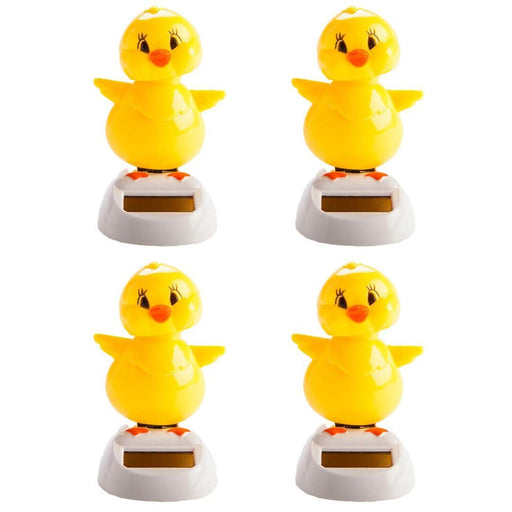MDI | 4PK Furever Pets Solar Dancing Chick Desk Car Dashboard Decoration Figure Homing Insticts