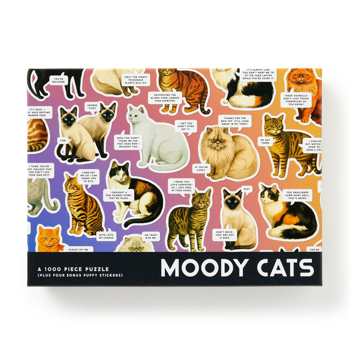 Brass Monkey | Moody Cats 1000‑Piece Multi‑Colour Jigsaw Puzzle Homing Instincts