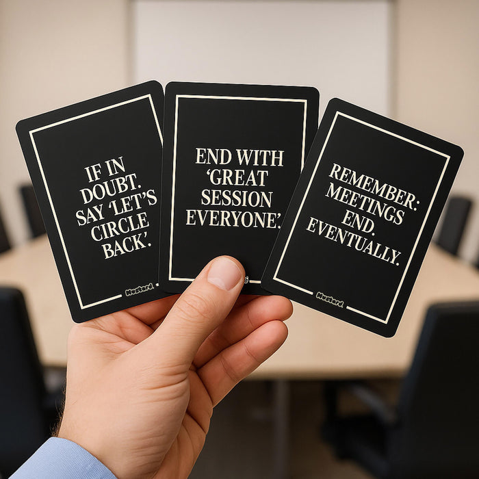 Mustard | Desk Therapy How to Survive Meetings Black