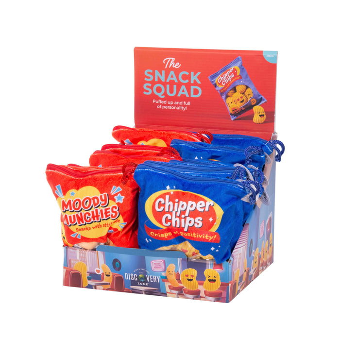 Discovery Zone | Snack Squad Plush Cuddle Bags12pcs Assorted