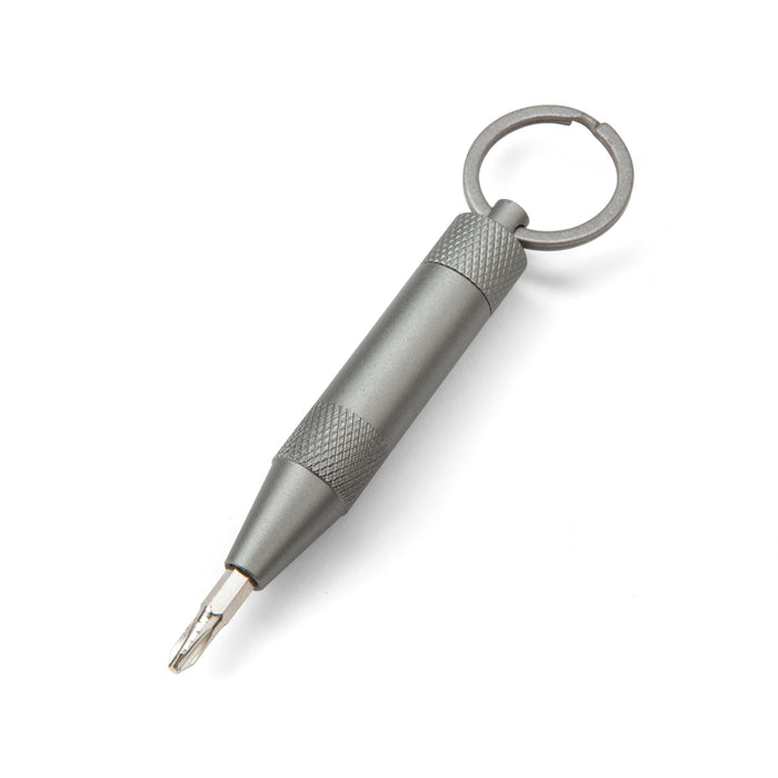 Kikkerland | Screw It! Mini Keychain Screwdriver Silver