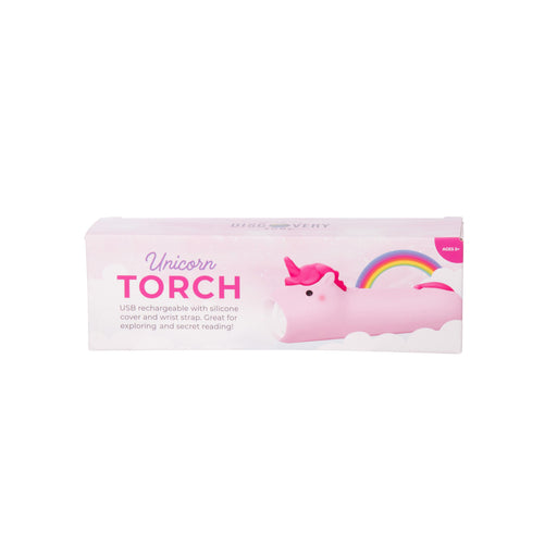 Discovery Zone | Unicorn Pink Rechargeable USB-C Kids Torch Homing Instincts
