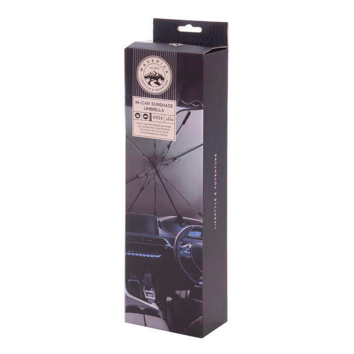 Maverick | Car Shade Umbrella Black Sun Protection 135x40x78cm