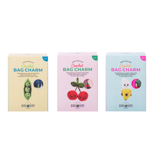 Discovery Zone | Crochet Bag Charm Kit 3 Assorted