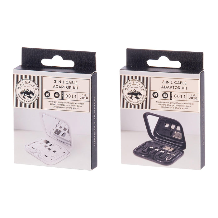 Maverick | Multi-Function 3 In 1 Cable Adaptor Kit 12pcs Assorted