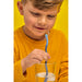 Kikkerland | Wiggly Worm Color Changing Straws 6‑Piece Set