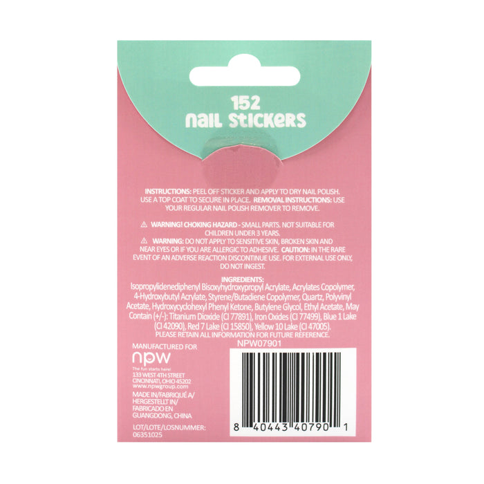 NPW | Nail Stickers Easter Rainbow Multi-Coloured Festive Colorful Pack