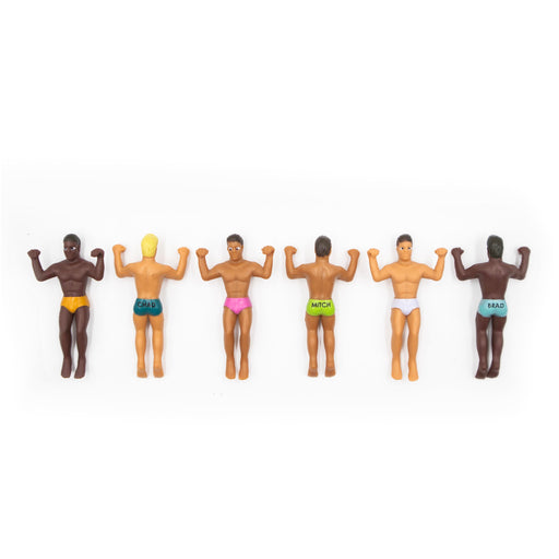 NPW | Hunky Buddies Drink Markers 6pcs Set Multi-Coloured