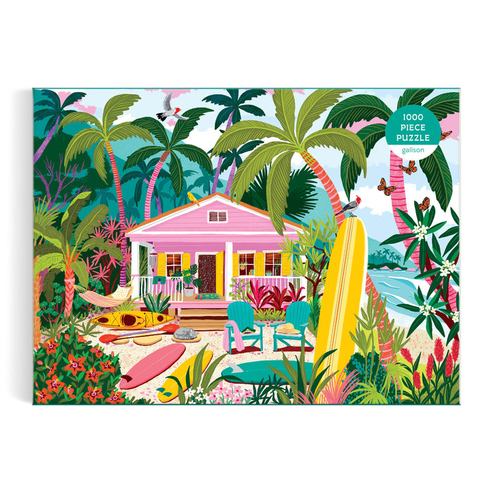 Galison | Surfside Bungalow 1000 Piece Coastal Puzzle Multi‑Coloured
