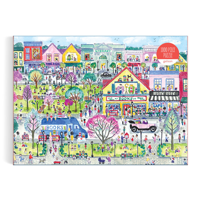 Galison Book | Town Puzzle 1000 Pieces Illustrated Multi‑Colour