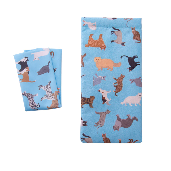 isGift | SnapShut Glasses Case with Microfibre Cleaning Cloth Set