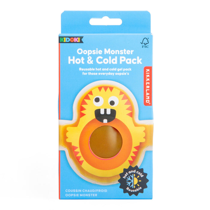 Kikkerland | Oopsie Monster Hot & Cold Pack 3 Assorted Multi-Coloured