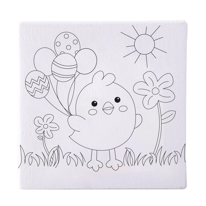 Discovery Zone | Canvas Art Set - Chicks & Bunnies CDU 16pcs/2 Assorted