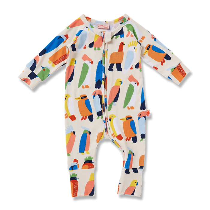 Halcyon Nights | Long Sleeve Romper / Flamin' Galahs