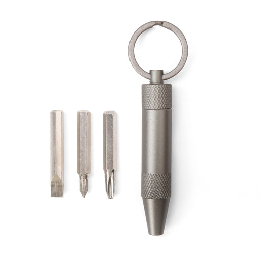 Kikkerland | Screw It! Mini Keychain Screwdriver Silver