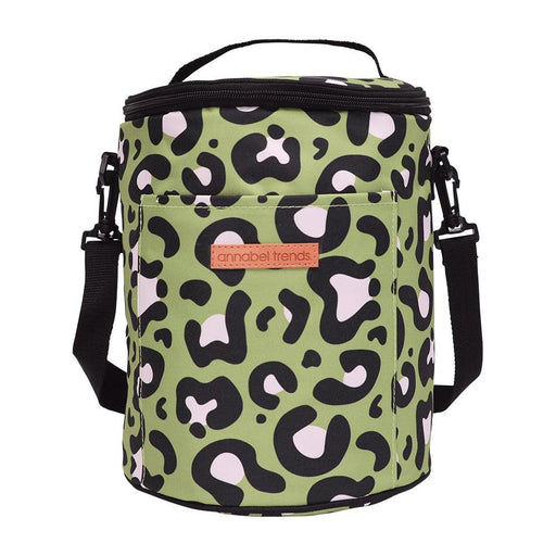 Annabel Trends | Picnic Cooler Barrel Bag Ocelot Pink Khaki-Annabel Trends-Homing Instincts